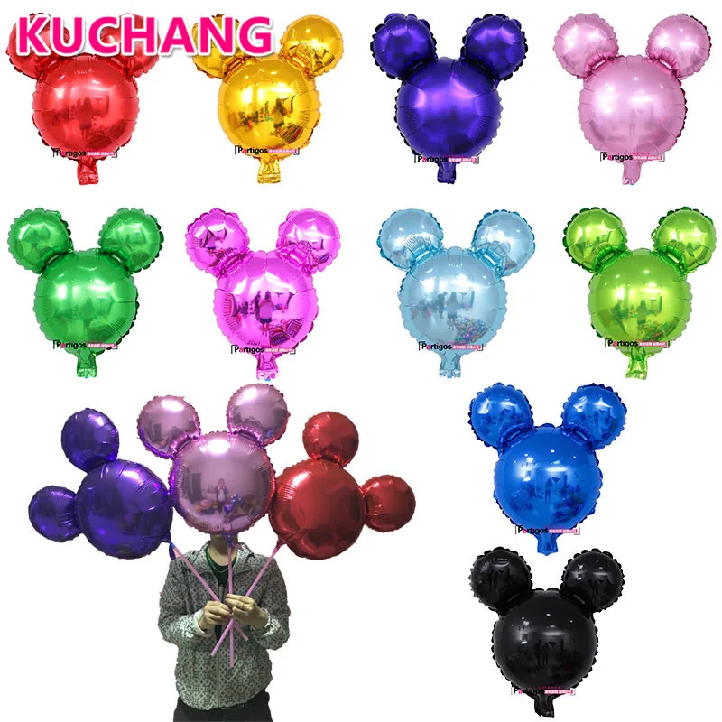 

10pcs Cute Mini Mickey Head Foil Balloons Cartoon Shape Inflatable Ballons Birthday Party Wedding Decor Baby Shower Supplies Toy