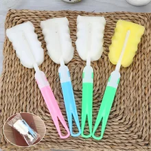 Детская Бутылочка щетка губка щетка для бутылочки для кормления стеклянная чашка молочные бутылки соски щетка для чистки