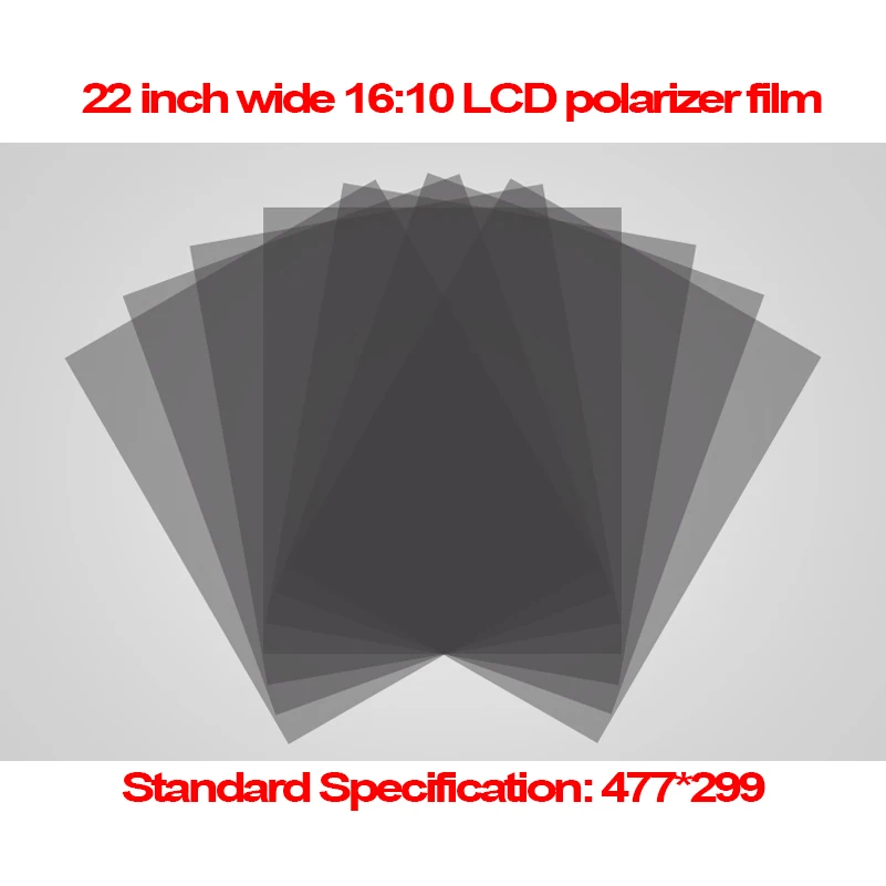 

5PCS 22inch 0-90 Degree 477MM*299MM Wide 16:10 Monitor LCD LED Polarizer Polarizing Film (EWV,TV) for Samsung/AU TFT LCD LED TV