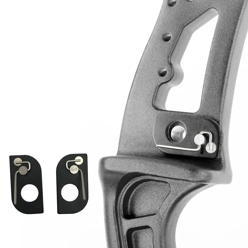 

1pc Recurve Bow Stainless Steel Arrow Rest Magnetic Black RH/LH Stick Riser Archery Accessory