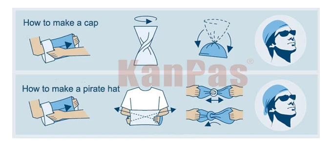 KANPAS ориентирование головной убор Бандана, печать логотипа OH-01