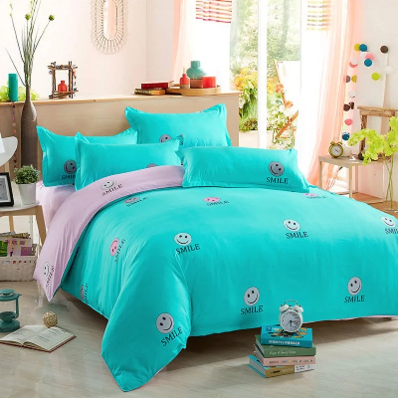 絵文字かわいいシングルダブルクイーンキングサイズベッドセット枕キルト布団カバーボヘミアン寝具セット Bohemian Bedding Sets Bed Setbedding Set Aliexpress