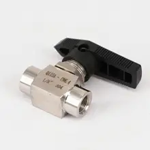 1/" BSP Euqal Женский 304 из нержавеющей стали запорный шаровой клапан для воды, газа, масла 2,5 МПа