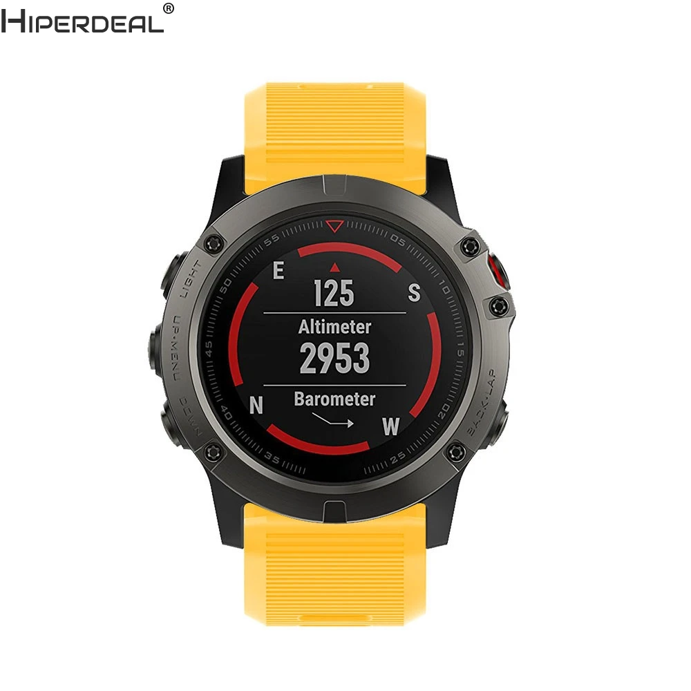

HIPERDEAL Replacement Silicagel Soft Quick Release Kit Band Strap For Garmin Fenix 5X