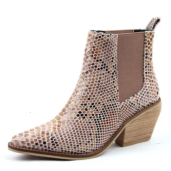 

Fashion Ankle Boots Women Wedges High Heel Chelsea Boots Mesh Pu Pointed Toe Spring Autumn Ladies Shoes 2019