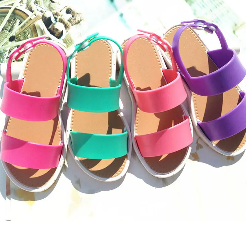 New Summer Children Sandals for Girls Princess Shoes Kids Beach Sandals EUR25-30 Baby Toddler Shoes SUW0244