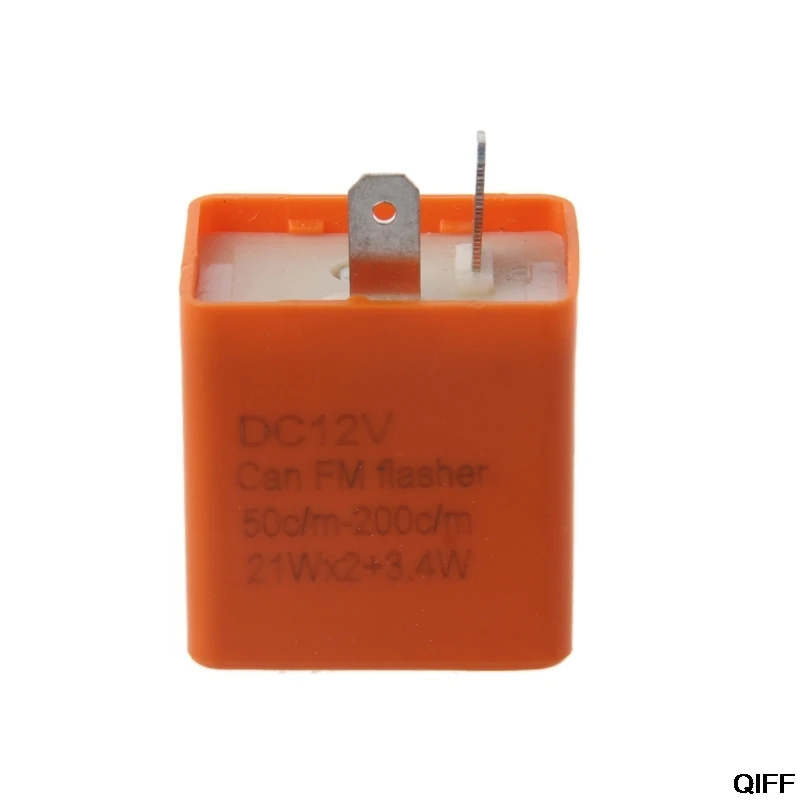 

12V 2 Pin Motorcycle Blinker Adjustable LED Flasher Relay Turn Signal Indicator May06