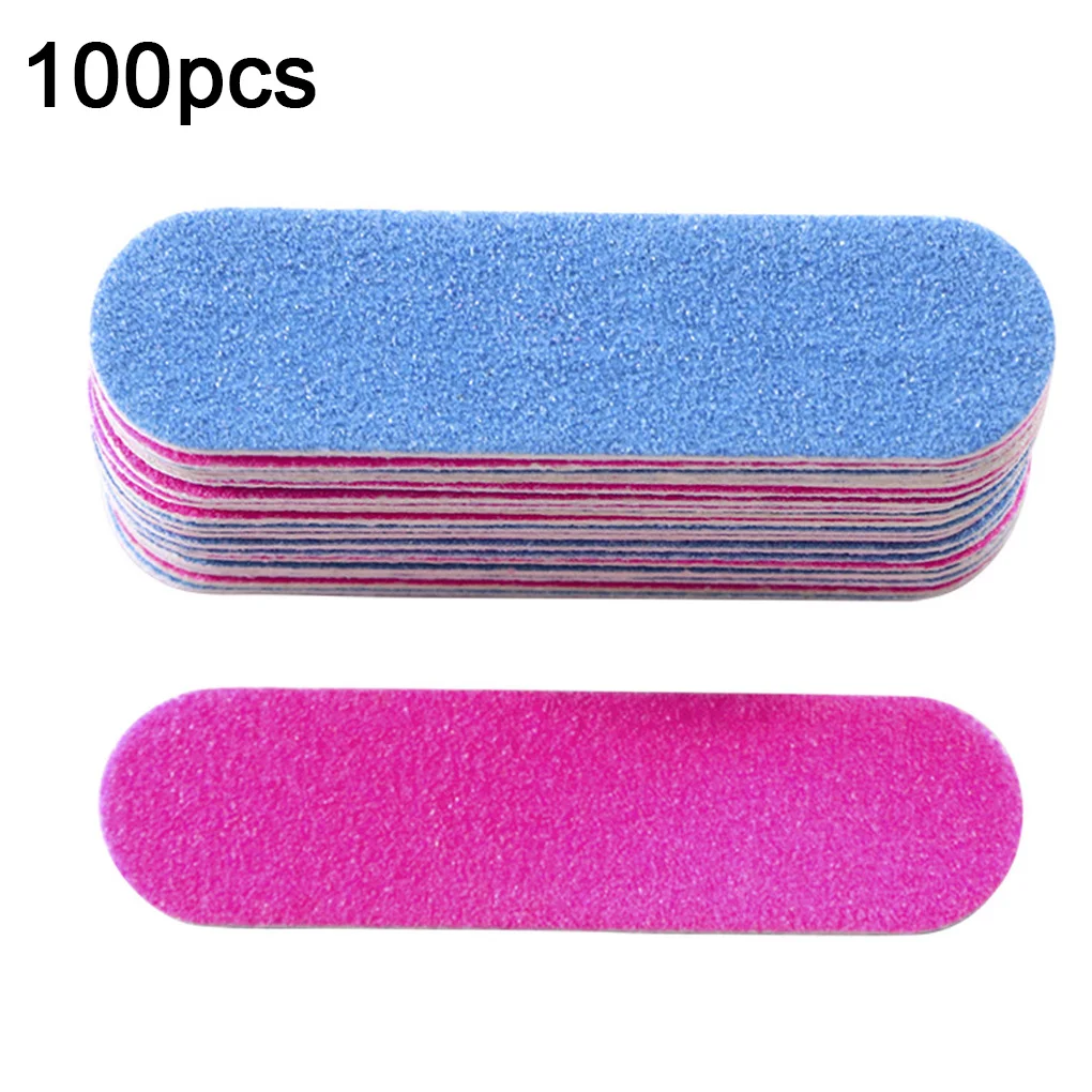 NianLenss100PCS Professional Disposable Double Side Nail File Beauty Care Cosmetic Pedicure Manicure
