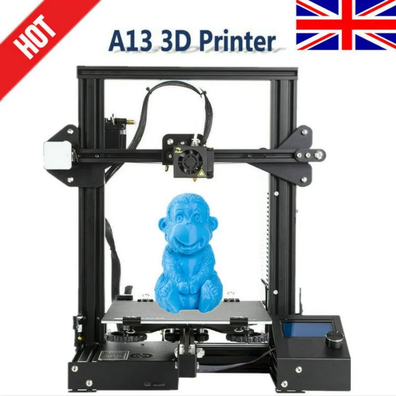 buy zrprinting Newest A 13 DIY Kit 3D printer Large Size I3 mini printer 3D Continuation Print Power Creality 3D