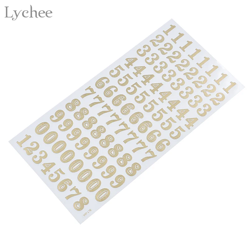 Lychee Life ПВХ наклейка для скрапбукинга рукоделия номер буквы самоклеющаяся s