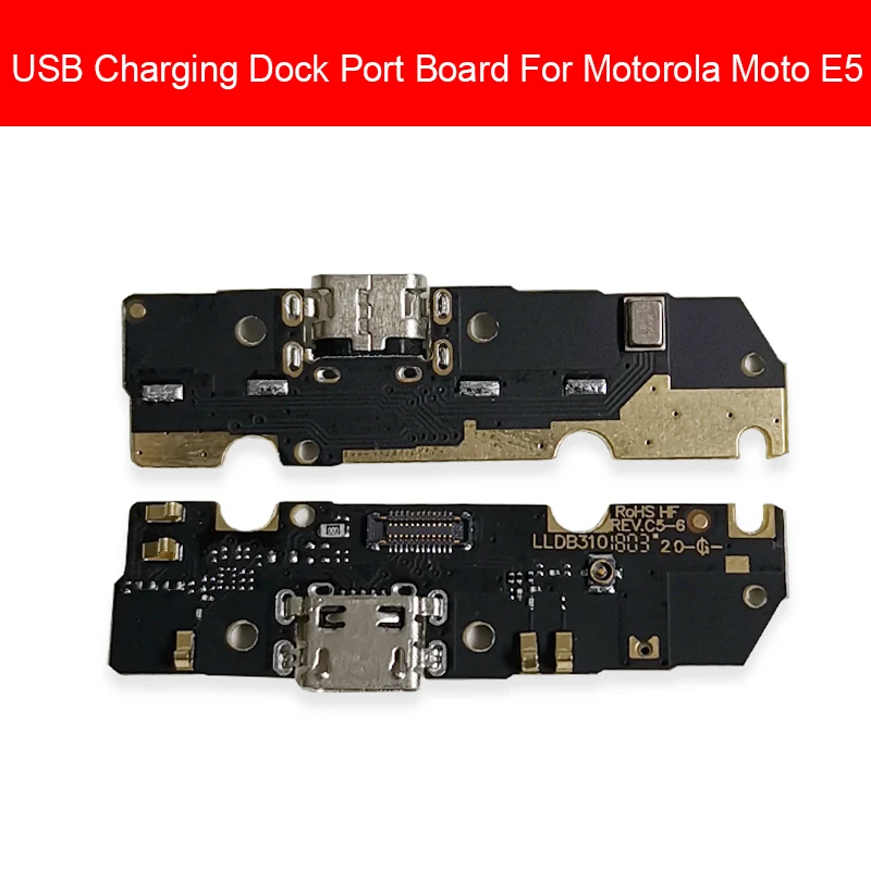 

USB Charging Jack Port Dock Board Flex Cable For Motorola MOTO E5 E (5th Gen) USB Charger Flex Ribbon Replacement Repair Parts