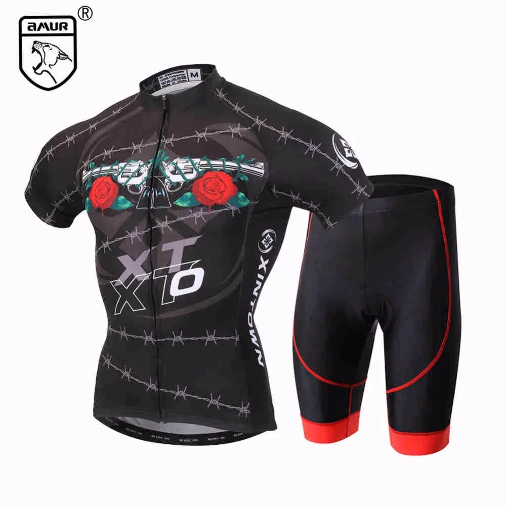Hombre Maillot De Ciclismo Manga Corta Bicicleta Camiseta Maillot Con 3