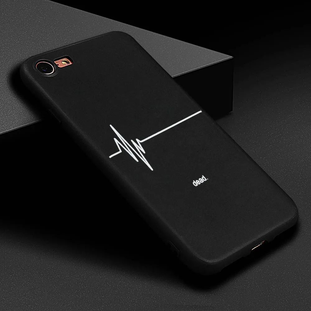 l Модный черный чехол LOVECOM с принтом для iphone X, XS, Max, XR, 6, 6 S, 7, 8 Plus, Ударопрочный Мягкий силиконовый чехол для задней панели телефона, подарок - Цвет: l
