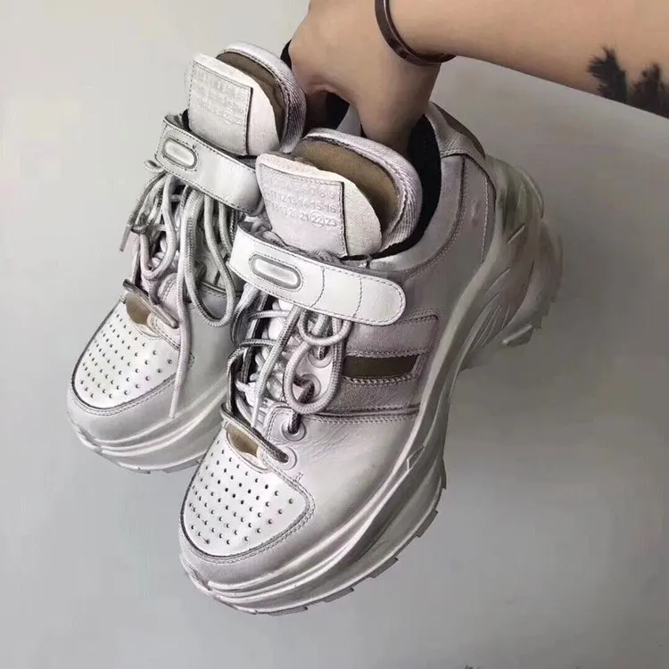 

Platform Sneakers Shoes Woman Leather Lace Up Women Sneakers Mixed Color Sapato Feminino Round Toe Women Shoes Casual Shoes