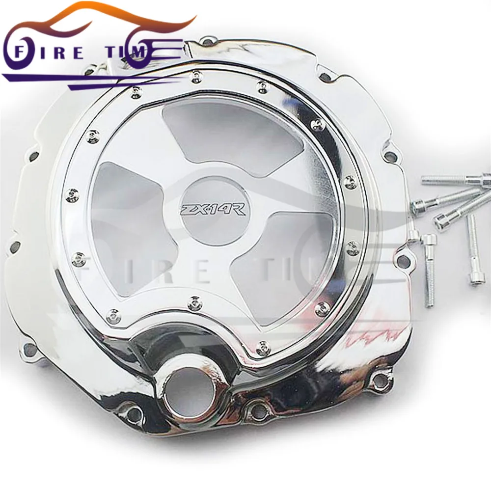 

motorcycle  Chrome engine stator cover aluminum stator cover For KAWASAKI ZX-14R ZZR1400 2006 2007 2008 2009 2010 2011 2012 2013