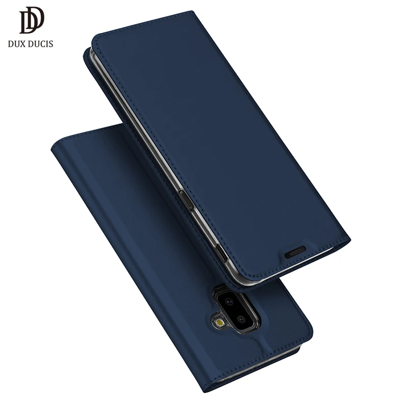 

DUX DUCIS Luxury Leather Case For Samsung Galaxy J6 + Plus J610 Flip Wallet Case For Samsung J6+ Plus 6.0" Dual Sim Coque Cover