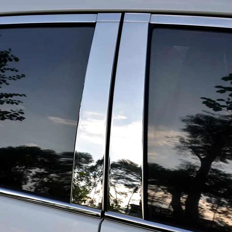 Для Защитные чехлы для сидений, сшитые специально для Toyota Corolla двери автомобиля Полный оконная рама, окно формование порогов накладка 6 шт./компл