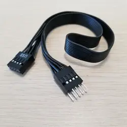 50 шт./лот материнская плата USB 9Pin мужчин и женщин Entension Кабель для передачи данных 30 см для PC DIY