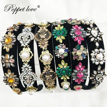 

Fashion Cute women Girls Crystal Tiara Hairbands For Party Headdress Beautiful Hair Tiara Crowns Decorations