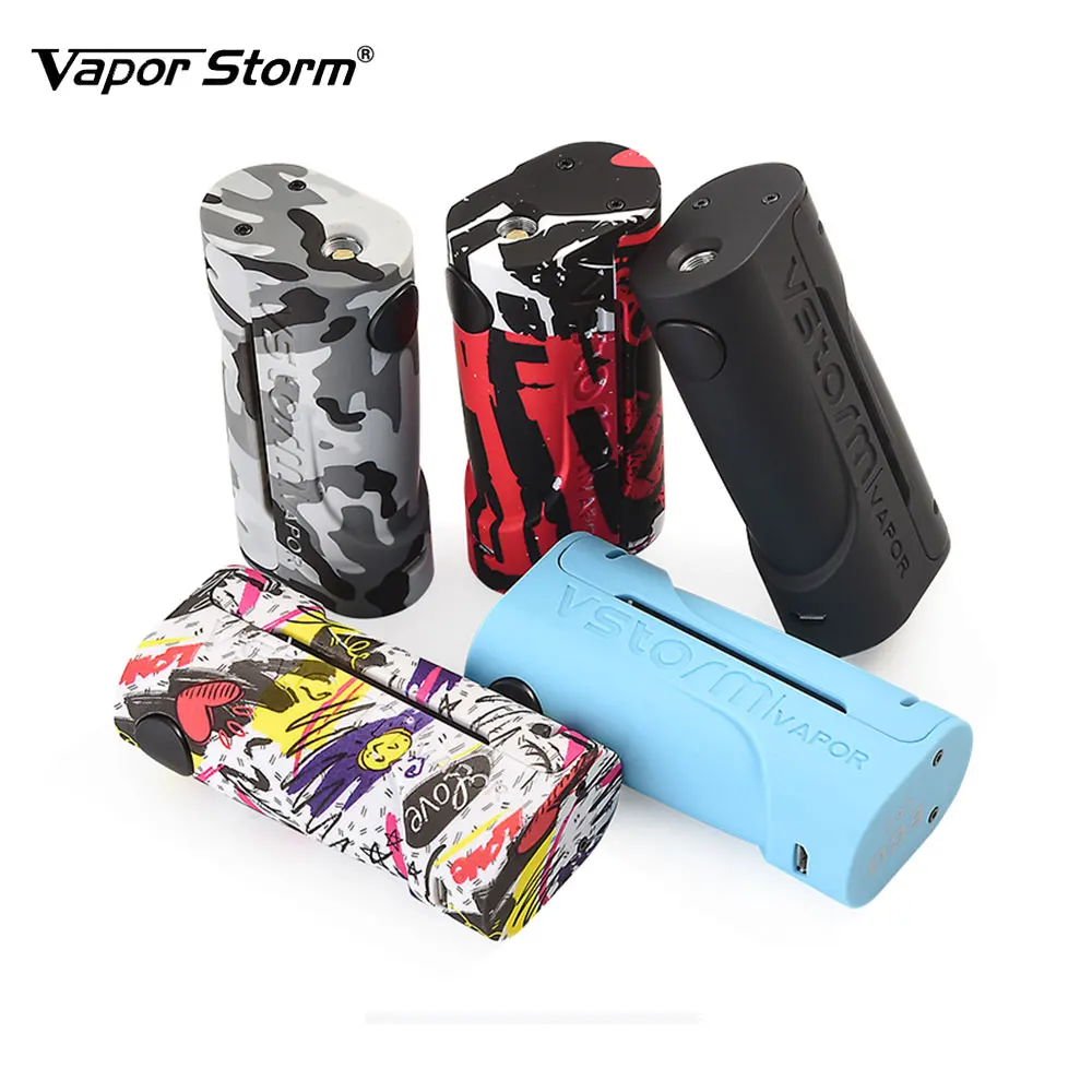 

Original Vapor Storm ECO 90W Box Mod Max Out Put with 10s Continuous Vape Time No 18650 Battery Electronic Cigarette Vape Mod