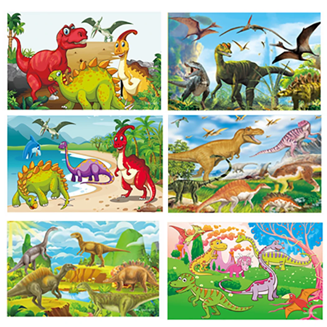 2 коробки головоломки креативные деревянные динозавры головоломки игрушки развивающие игрушки