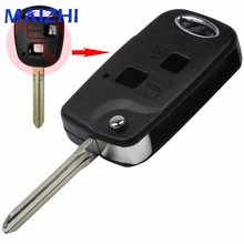 maizhi 2 Buttons Remote Folding Flip Car Key Shell Case For Toyota Yaris Carina Corolla Avensis Cover