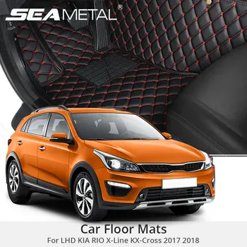 

LHD Floor Mats For KIA RIO X-Line KX Cross 2017 2018 Custom Rug X Line KX-Cross Auto Interior Foot Pads Car Accessories Styling