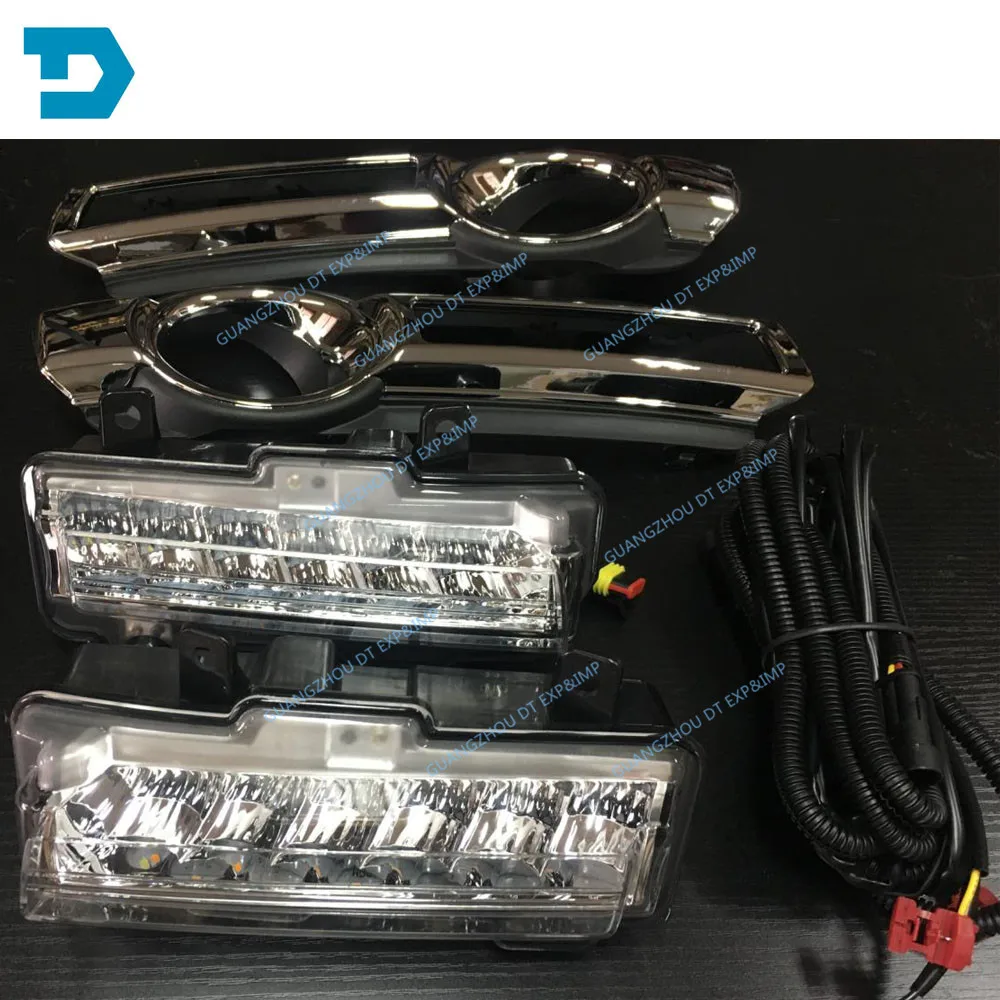  Dual Color Daytime Running Driving Light for montero v98 led DRL Turn Signal Function for pajero v9 - 32834979415