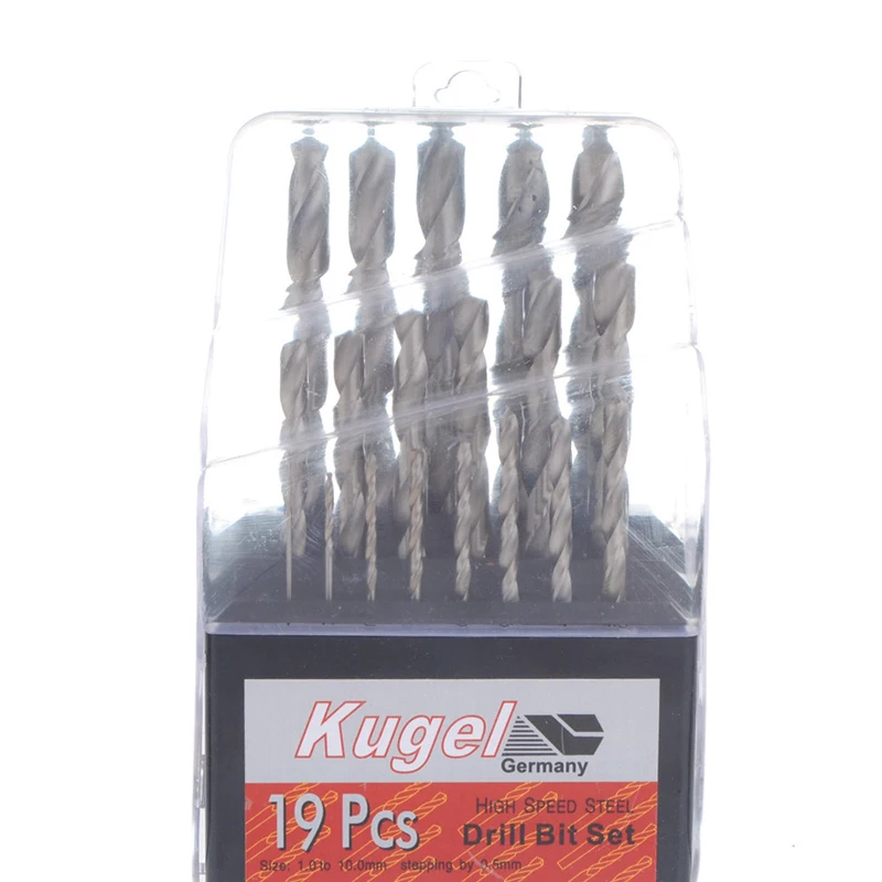 

13/19 Pcs/set 1-10mm Twist Drill Bit Set High Quality Spiral Drill Hand Tools High Speed Steel Drill Bit Group