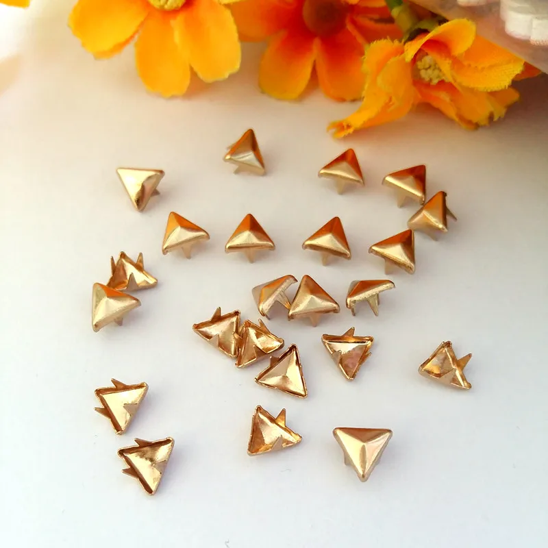 

400Pcs/bag Vintage 7*7mm Plane Rivet Spike Square Stud Rivet For Leather Punk Bag Leather for Craft