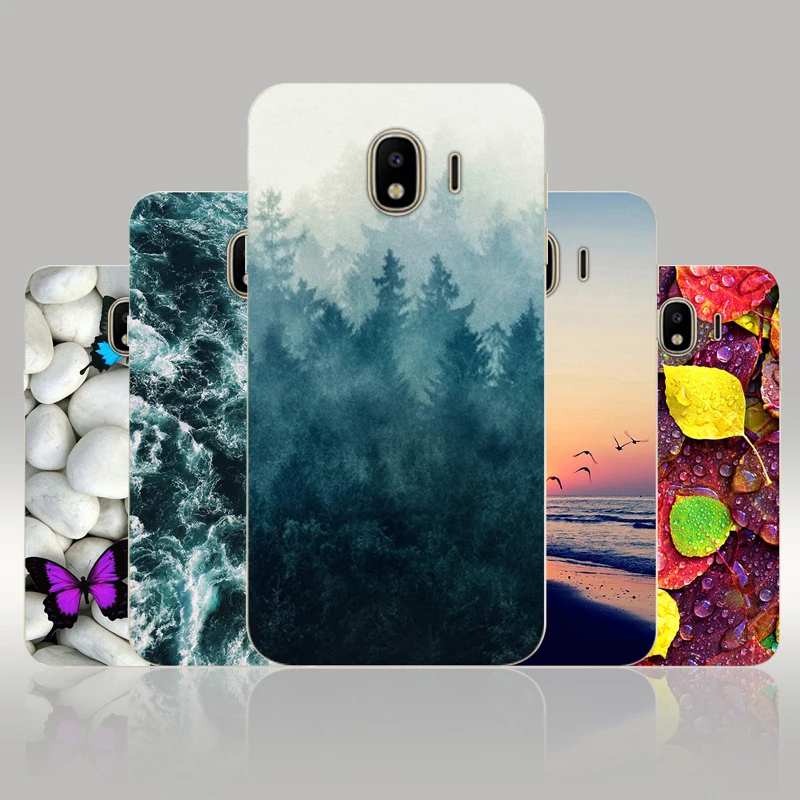

Soft TPU For Coque Samsung J4 2018 Case Silicon Funda Galaxy J4 2018 J400F Phone Case For capas Samsung Galaxy J4 2018 sm-j400f