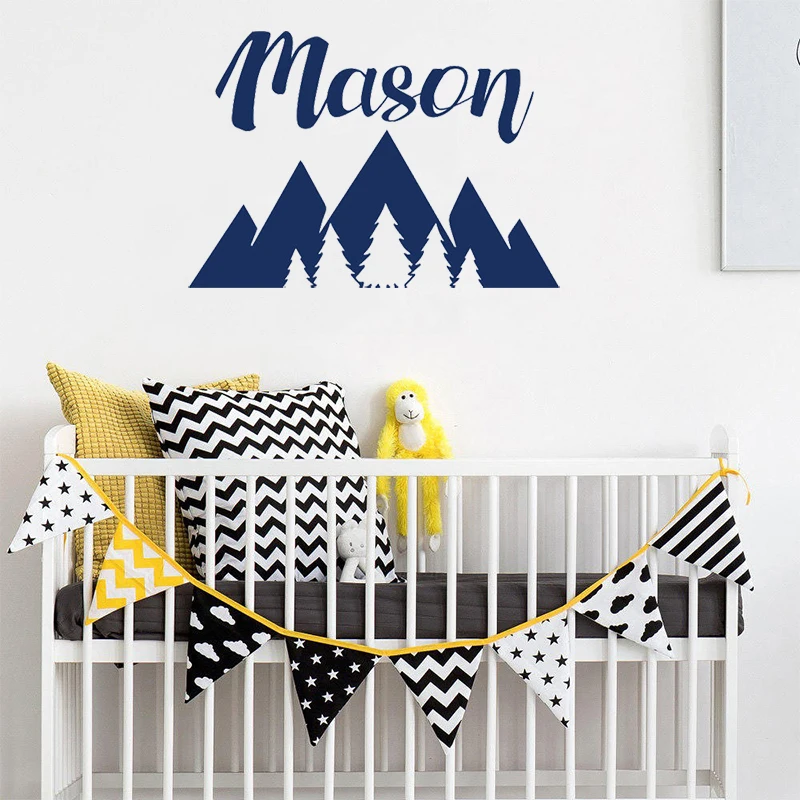 Us 7 23 27 Off Stizzy Wall Decal Nordic Personalized Name Sticker Mountains Woodland Baby Nursery Room Vinyl Interior Home Decor Murala389 In Us 7 23 27 Off Stizzy Wall Decal Nordic Personalized Name Sticker Mountains Woodland Baby Nursery Room Vinyl Interior Home Decor Murala389 In