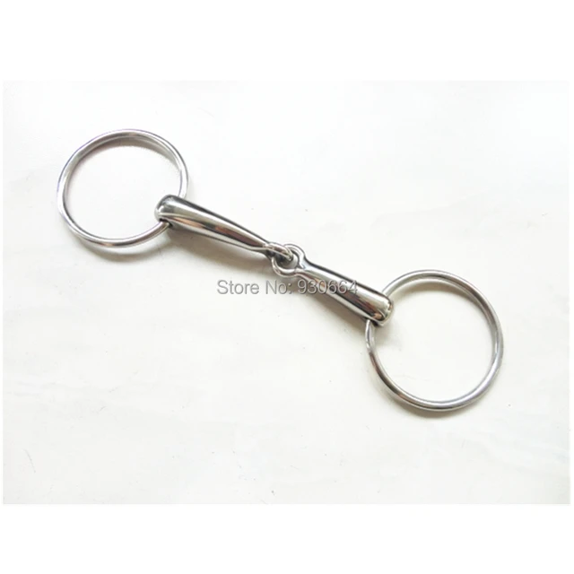 Stainless Steel Loose Ring Snaffle Bit Horse Hollow Mouthpiece 12cm Product Horse Equipement 4