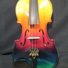 Красочные электрические и акустические скрипки 4/4 хороший звук#9069