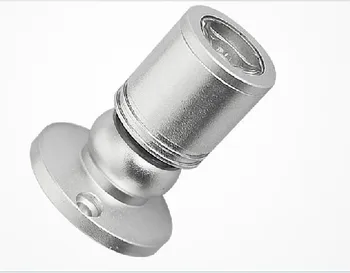 

Silver shell 1x1W Mini LED Warm/White Spotlight Jewelry light Cabinet Ceiling spot flood lamp background AC110V 220V
