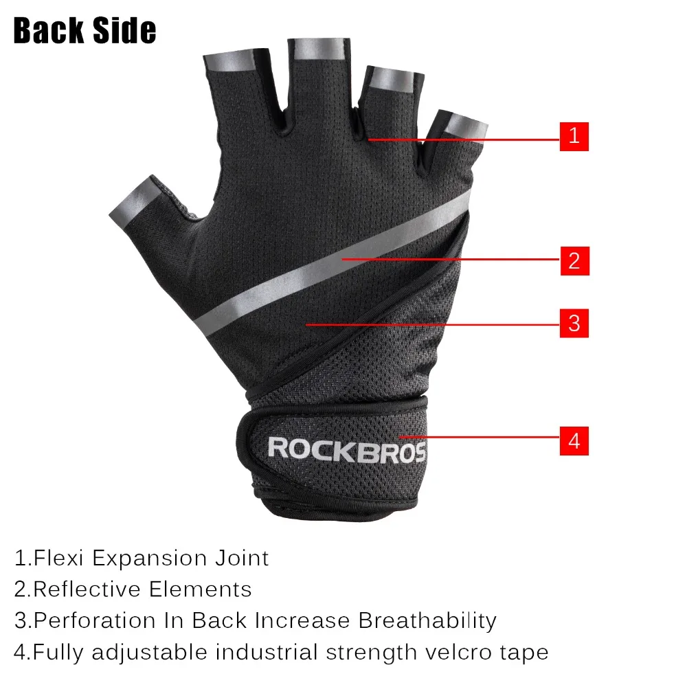 ROCKBROS спортивные перчатки Powerlifting для занятий спортом на велосипеде бодибилдинга