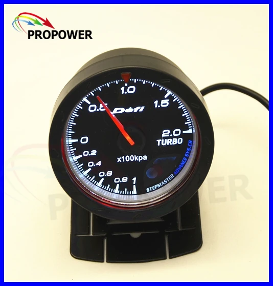 2 5 60MM DF Advance CR Gauge Meter Boost Turbo Gauge 1 2BAR Black Face With