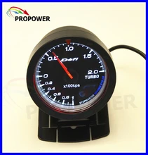 2.5″ 60MM DF Advance CR Gauge Meter Boost Turbo Gauge -1-2BAR Black Face With Turbo Sensor