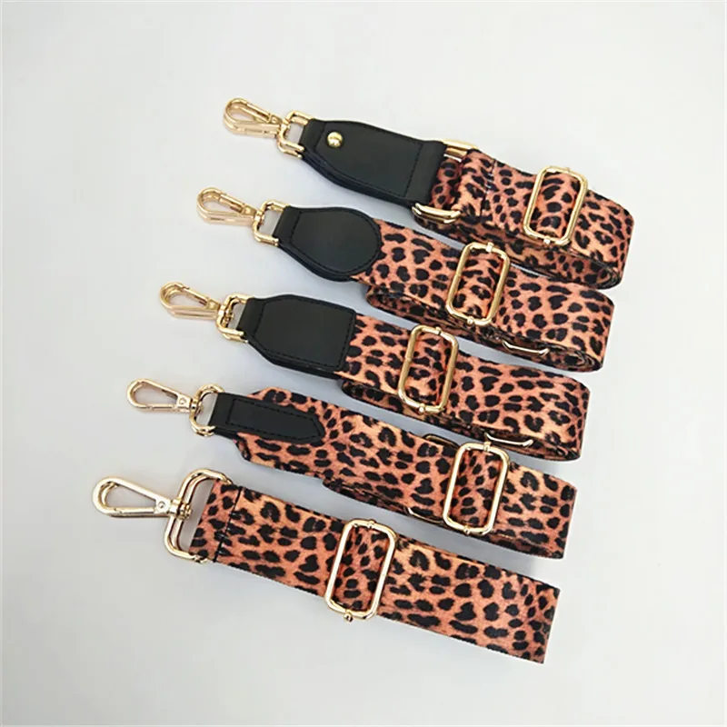 

120x3.8cm Nylon Adjustable Handbag Belt Hanger Bag Shoulder Straps Leopard Print Replacement Belts Strong Bearing Capacity Belt