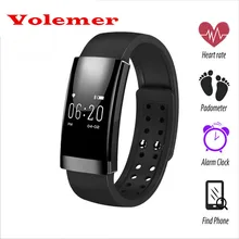 Volemer Мода MS01 Bluetooth Фитнес Tracker Пульсометр Спорт Вызова/Сообщение Напоминание Смарт Браслет для iOS Androi