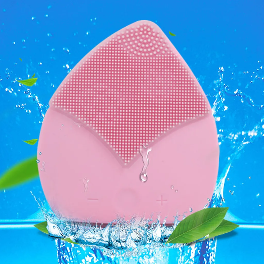 Ultrasónico limpiador Facial eléctrico lavado de cara de cuidado de la piel espinilla de vibración de la piel masajeador Limpieza facial Ultrasónico limpiador Facial eléctrico lavado de cara de cuidado de la piel espinilla de vibración de la piel masajeador Limpieza facial