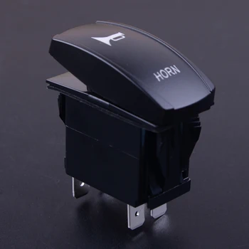 

Car Boat Marine Momentary Blue LED Light Laser Etched Horn Bell Rocker On/Off Switch