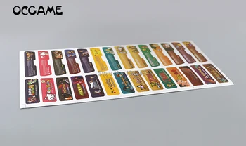 

OCGAME 1sets/lot=28pcs/lot Customer Design for Gameboy Advance Label Sticker For GBA Console Back Tag