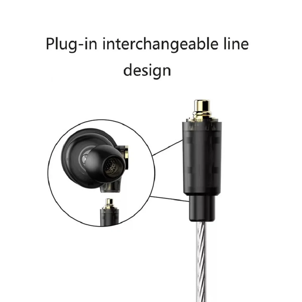 Наушники UiiSii BA-T9 In-Ear HI-RES 2BA+ 1DD 6-Drive Hybrid technology стереонаушники Hi-Fi для телефонов iOS и Android xiaomi