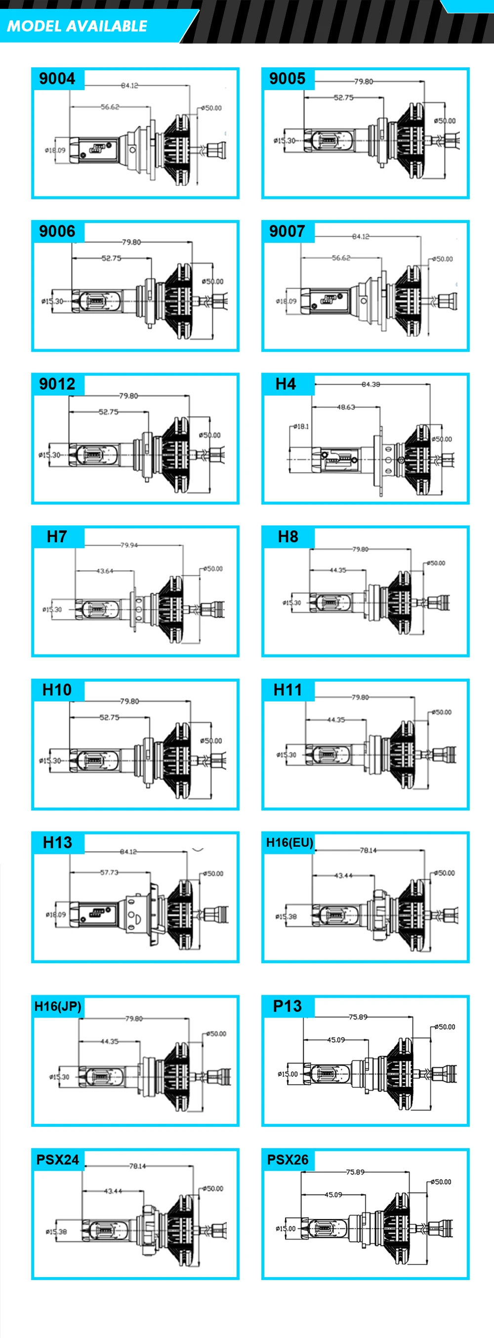 Xenplus светодиодный H7 фар лампы авто свет H8 H4 H11 HB3 HB4 9004 9007 зэс чип 6000LM 12 V 3000 K 6500 K желтый цвет автомобилей туман лампа