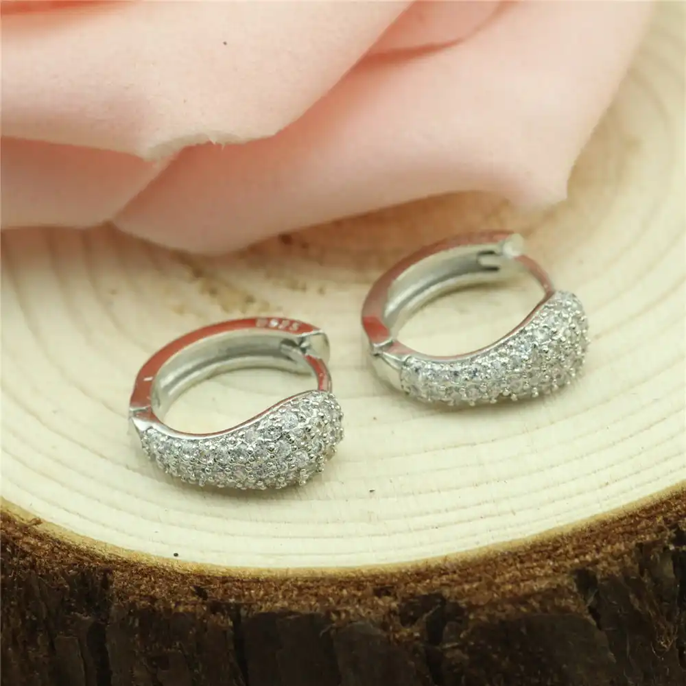 2017 Винтажные Ювелирные изделия, циркониевые серьги из стерлингового серебра 925 пробы, современные красивые серьги-гвоздики, кольцо для ушей, женский шарм, кольцо для ушей eh-131