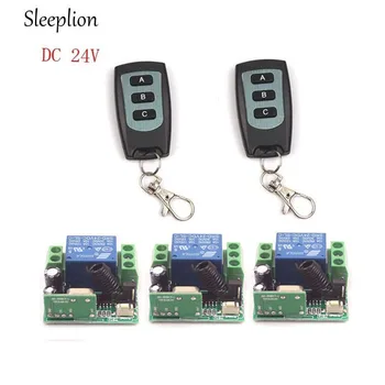 

Sleeplion DC 24V 1CH Channel Wireless RF Remote 2 3-key Switch Transmitter+3 Receiver On/Off