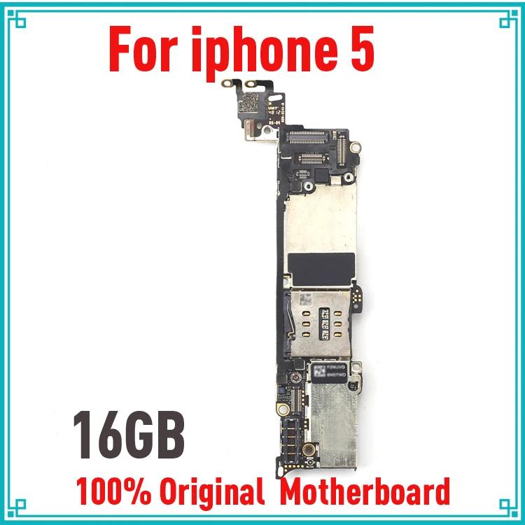 

100% Original unlocked for iphone 5 5G Motherboard with IOS System,16gb for iphone 5 Mainboard with Full Chips,Free Shipping