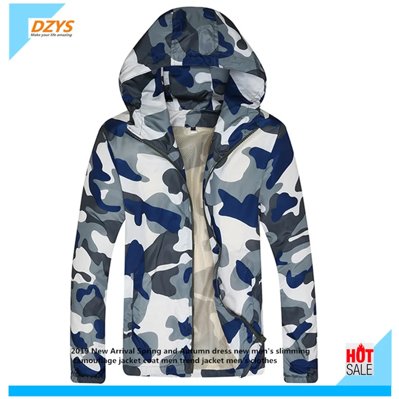 

2019 New Arrival Spring and Autumn dress new men's slimming camouflage jacket coat men trend jacket men's clothes