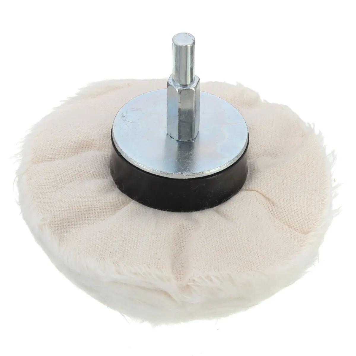HSEAMALL 10PCS Buffing Wheel for Drill White Polishing Wheel,Cotton Dome Polishing Mop,Cone Polishing Wheel Buffing Pad with 1/4 inch
